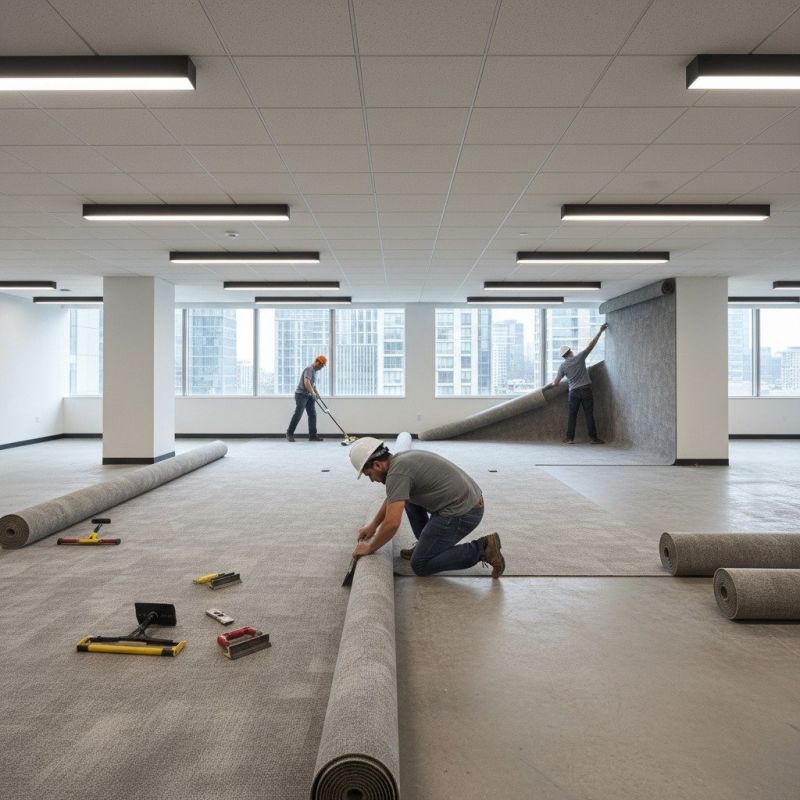 Local Commercial Flooring Installation pros at work